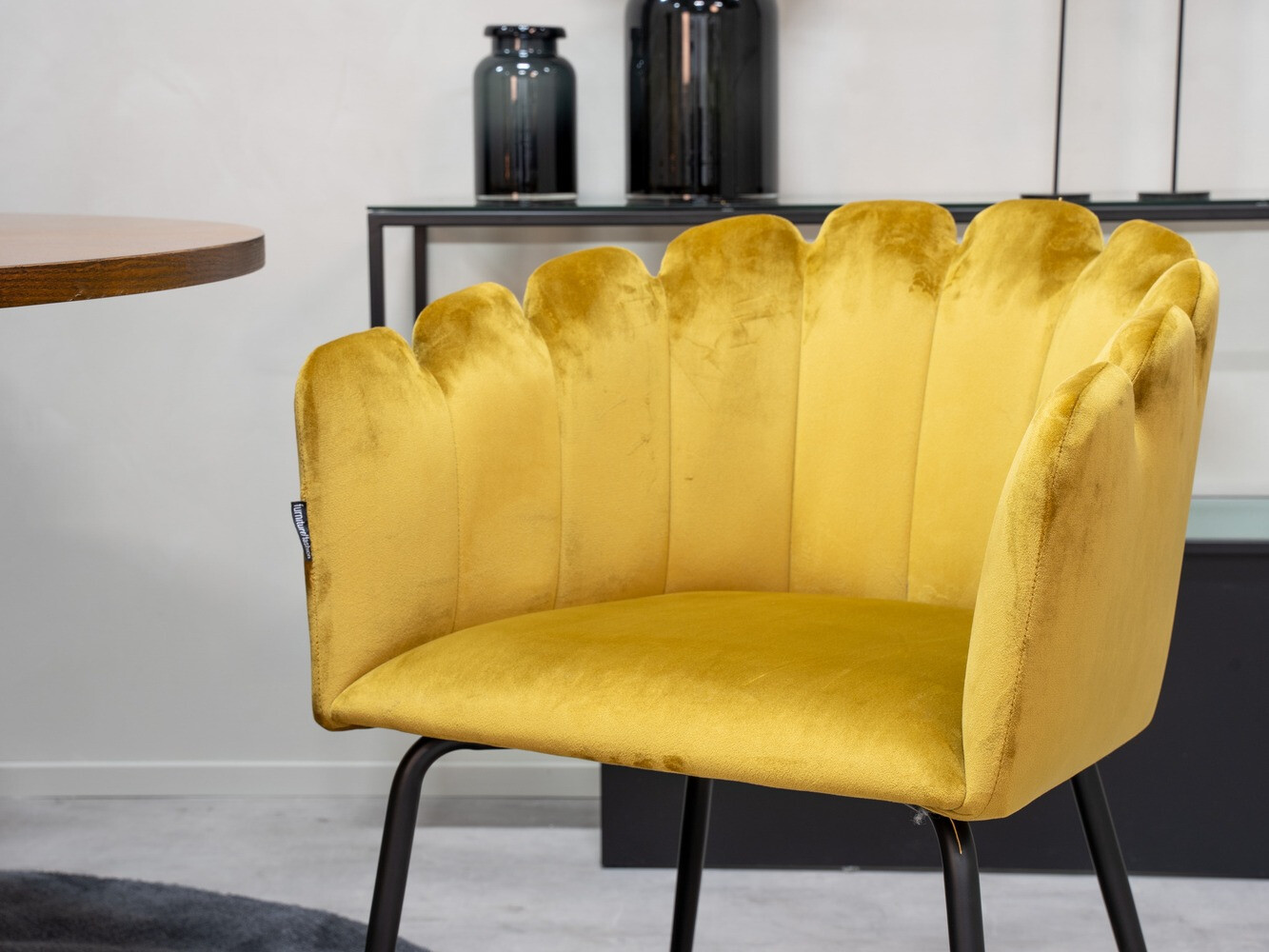 Salle à manger complète Dallas 310 (Jaune + Noir)