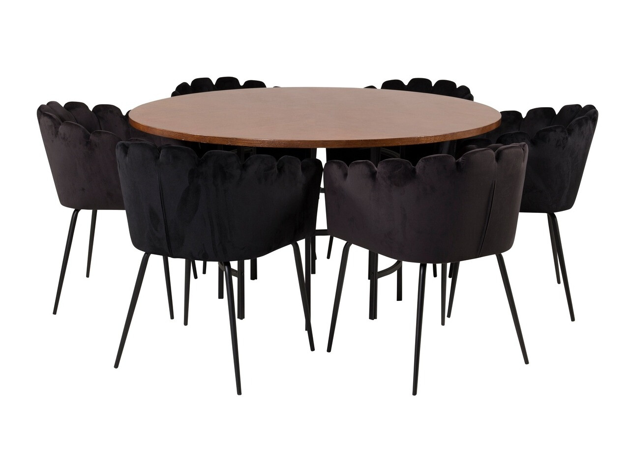 Salle à manger complète Dallas 311 (Noir)