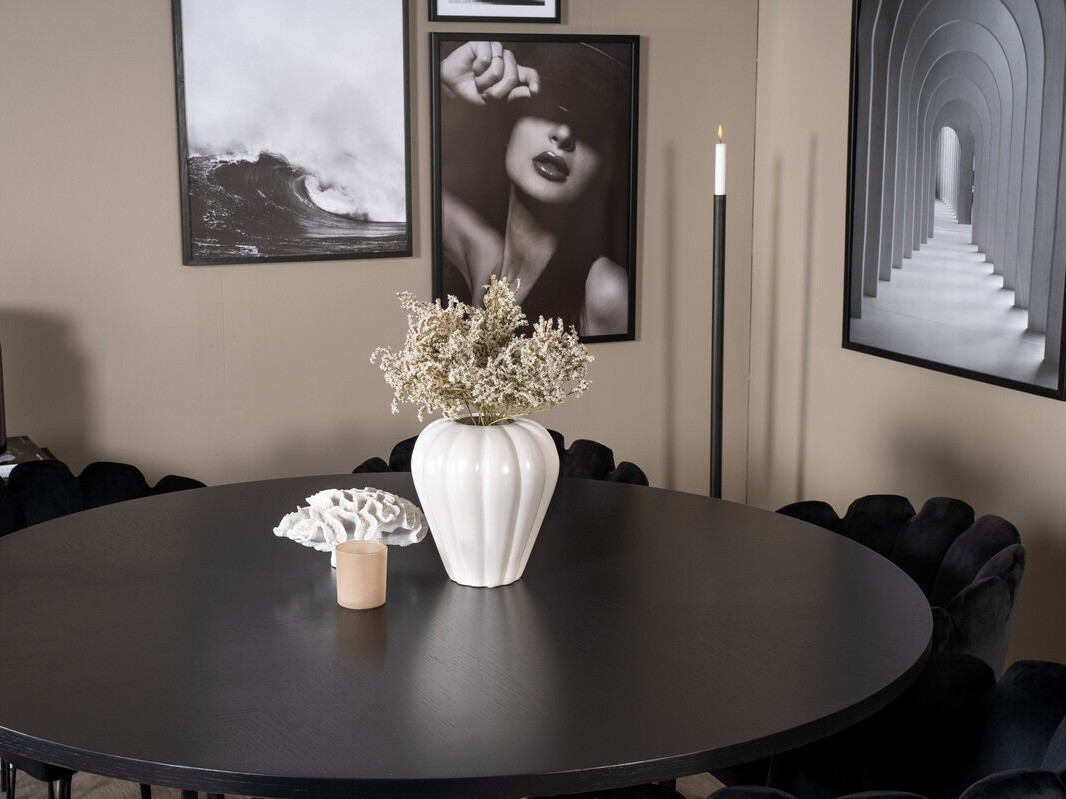 Salle à manger complète Dallas 312 (Noir)