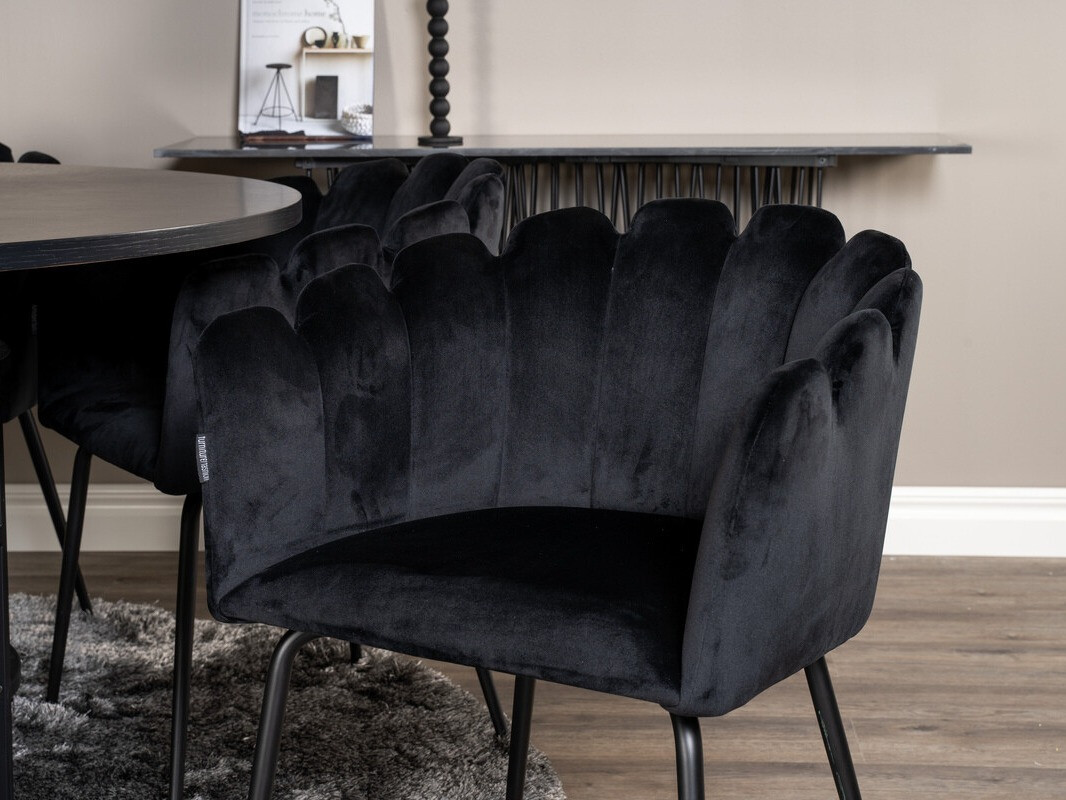 Salle à manger complète Dallas 312 (Noir)