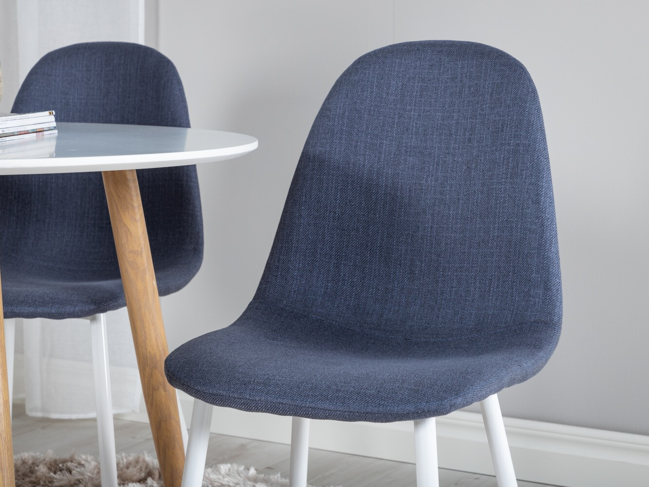 Salle à manger complète Dallas 291 (Bleu + Blanc)