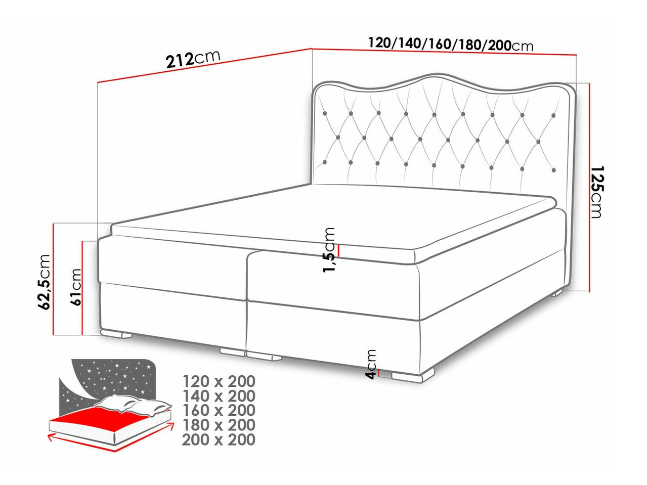 Lit boxspring Tectum (Soft 011)