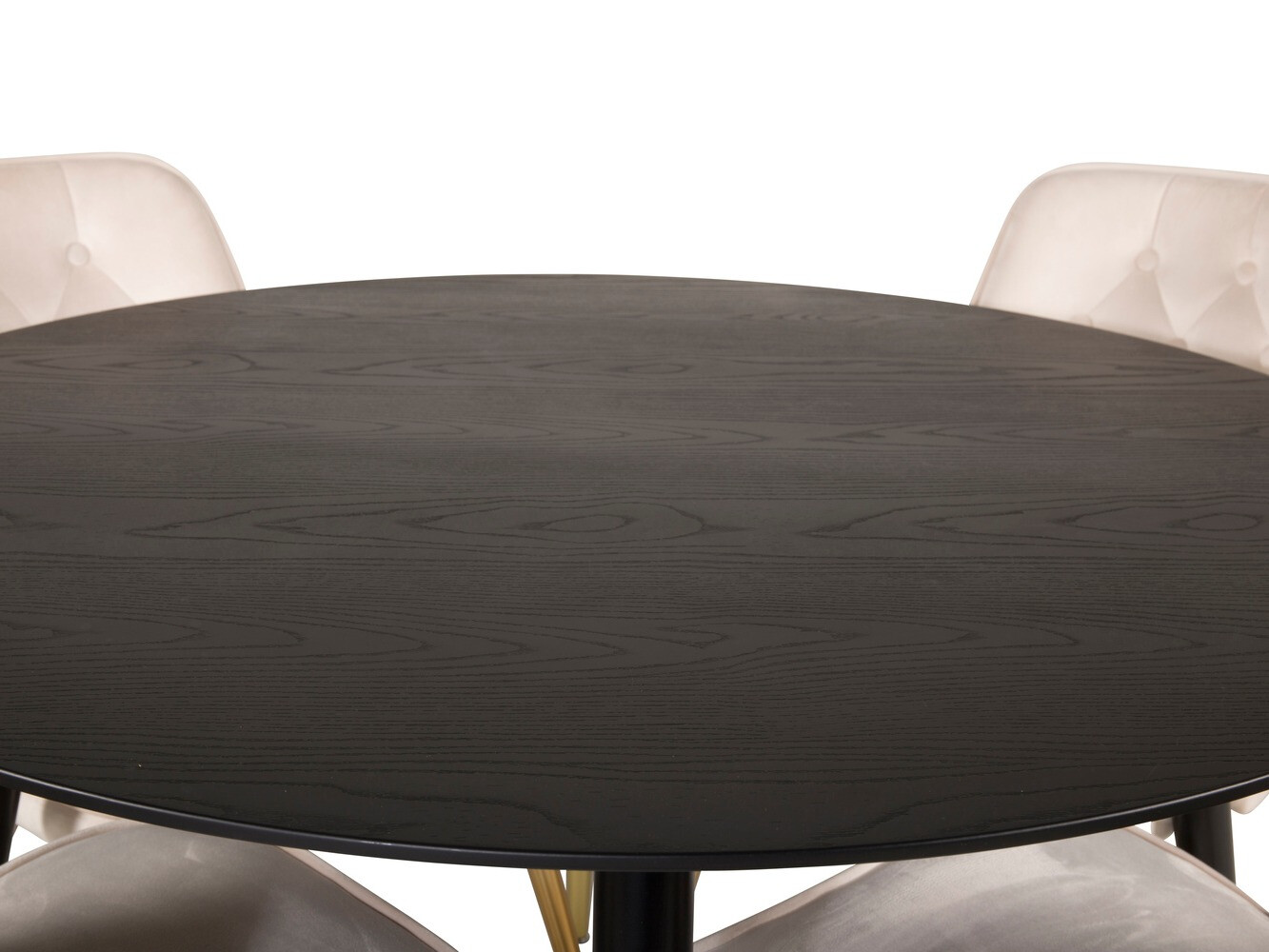 Salle à manger complète Dallas 1178 (Beige + Doré)