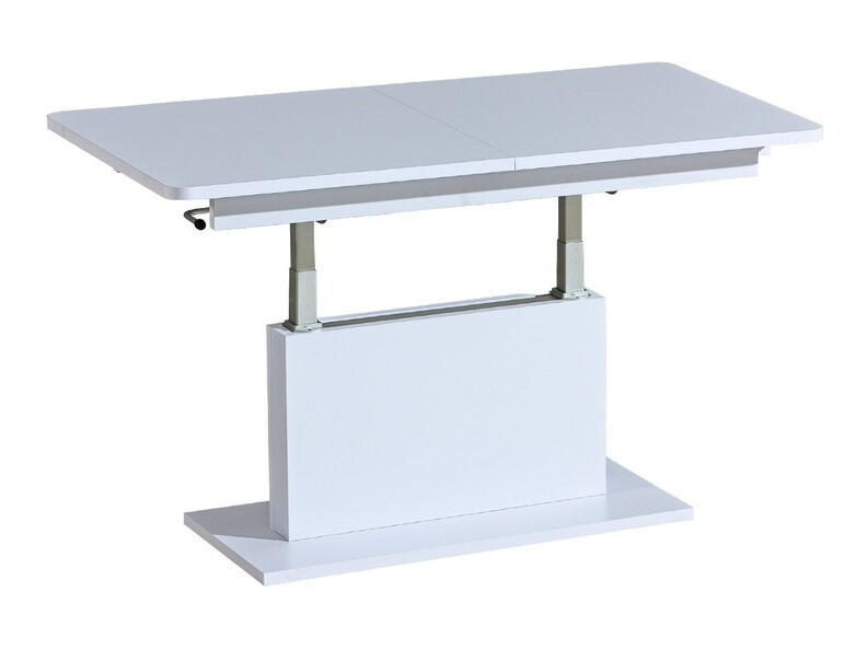 Table basse transformateur Ogden 158 (Blanc brillant + Blanc)