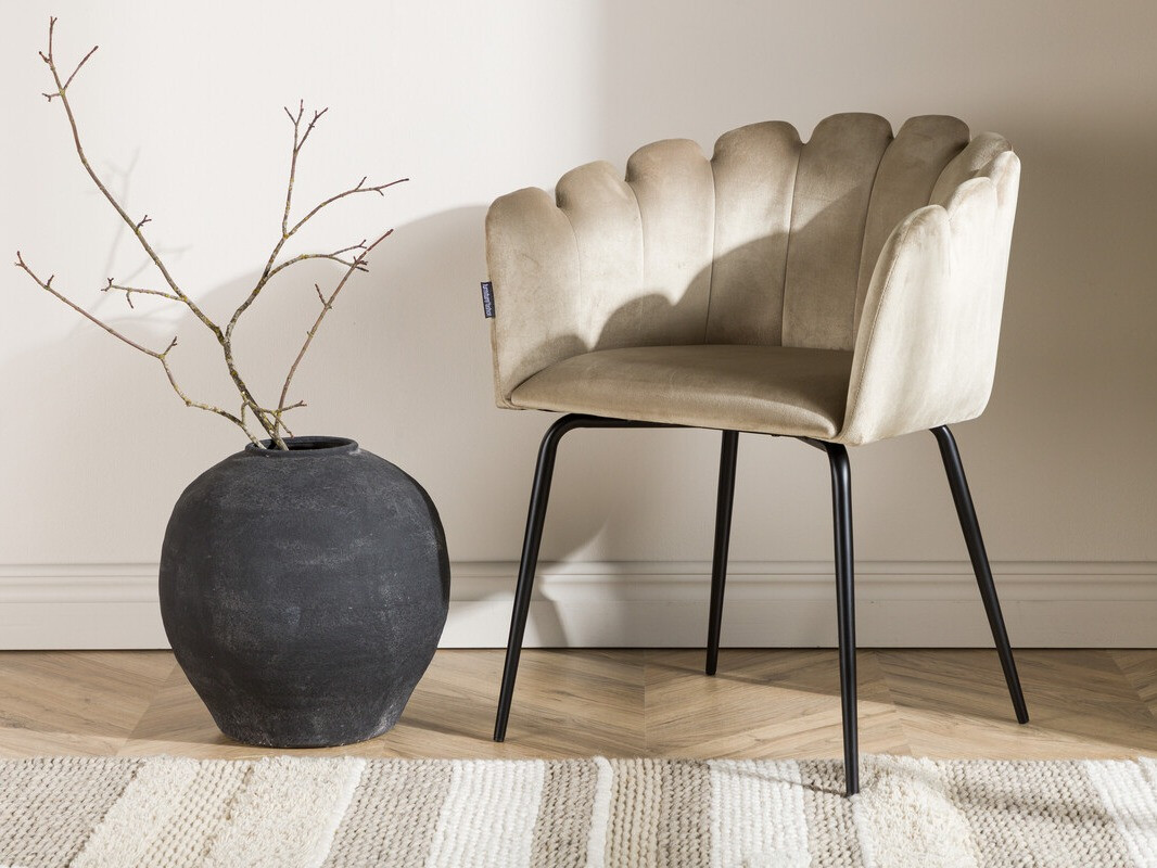 Chaise Dallas 134 (Beige + Noir)