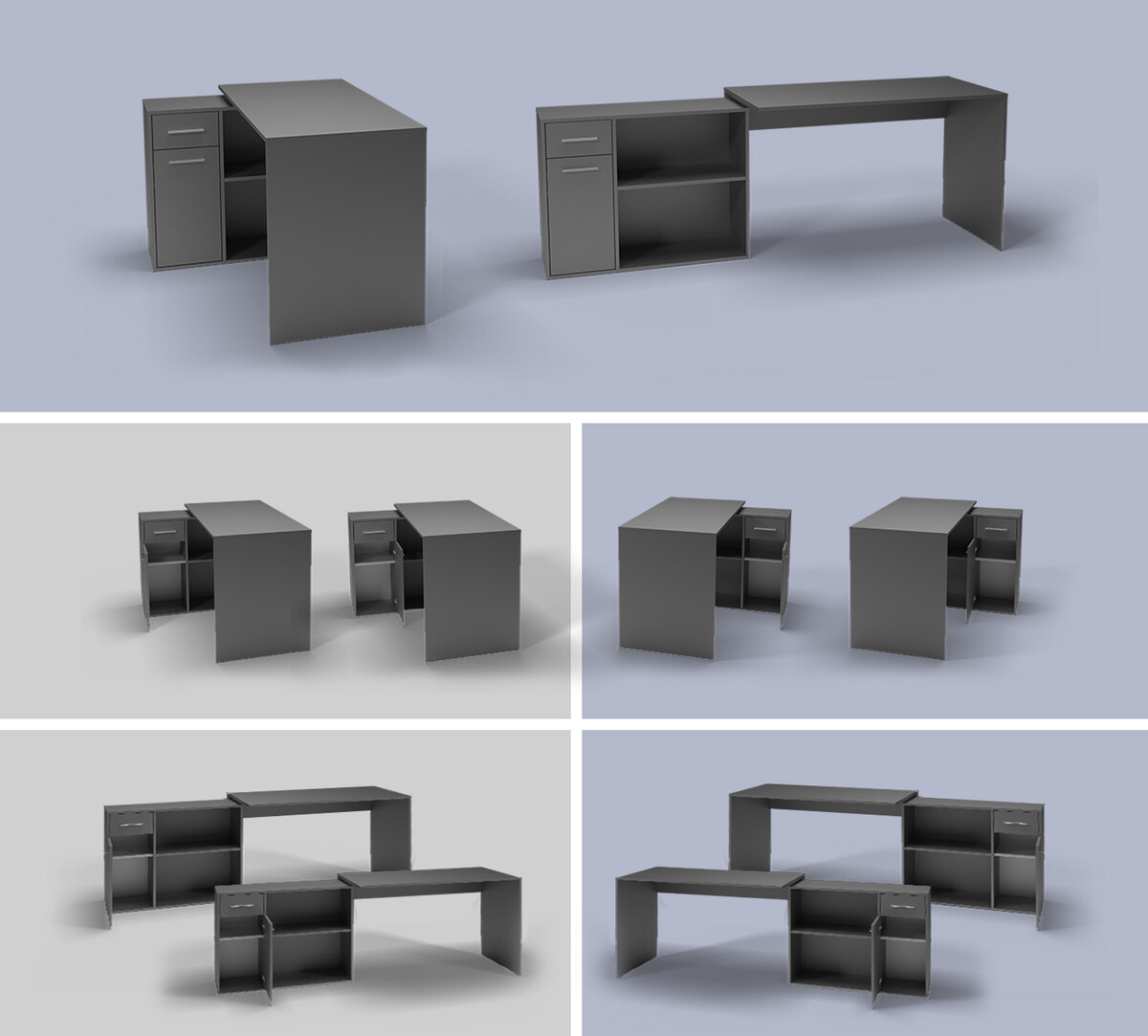 Bureau d'angle Affectus