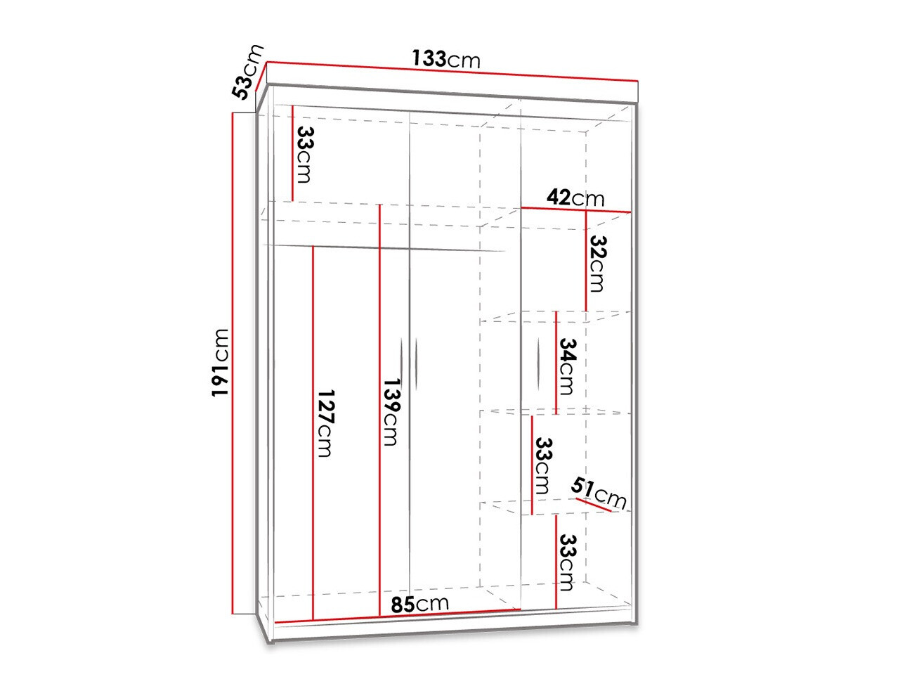 Armoire Novduni 101 (Béton)