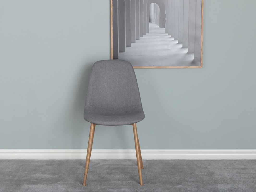 Chaise Dallas 3222 (Gris + Chêne)