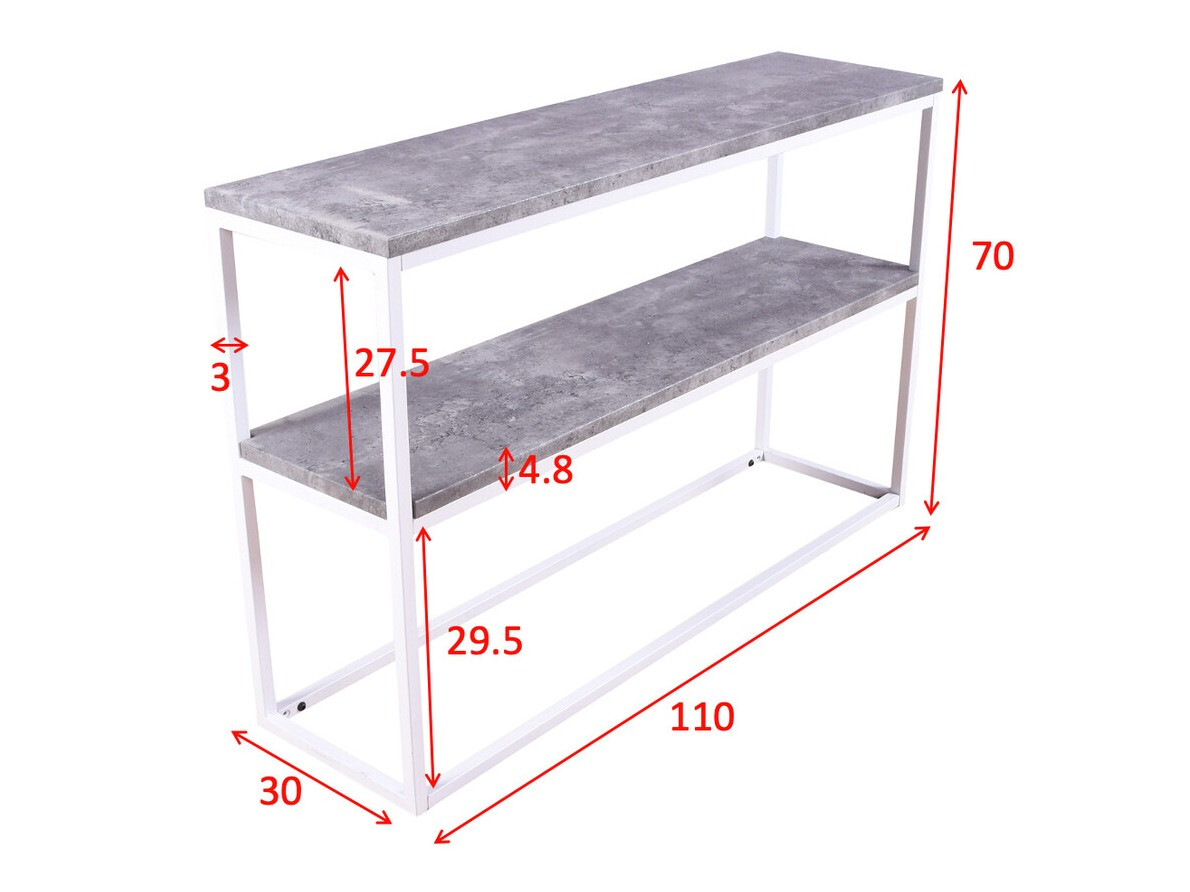 Console Dallas 2521 (Brun clair + Noir)