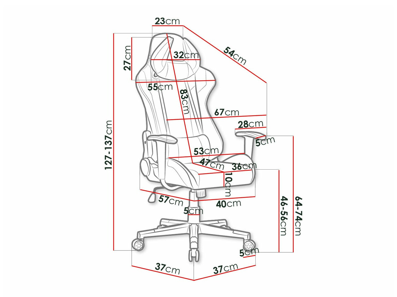 Chaise de jeu Comfivo 322