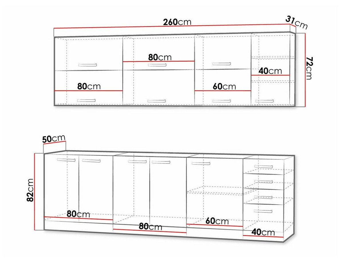 Cuisine complète modulaire Multi Cream 123