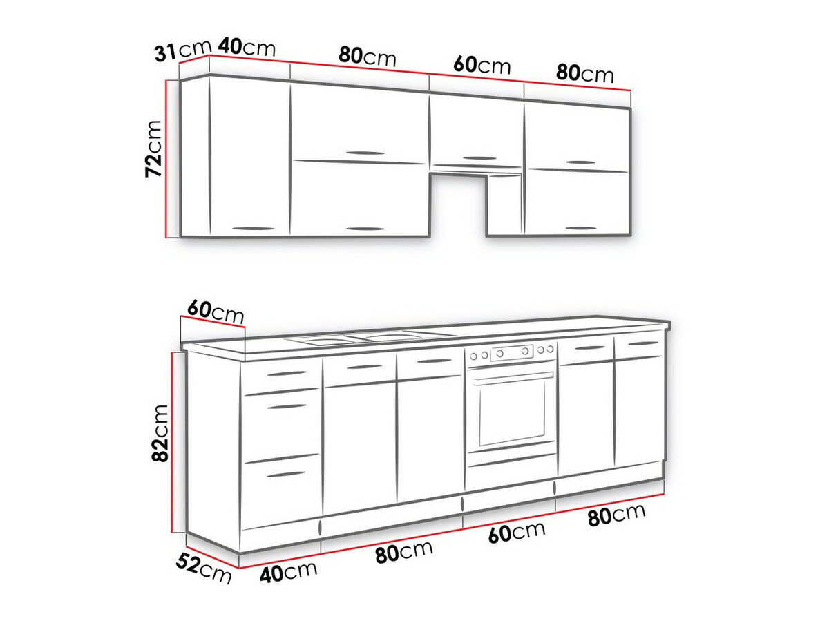 Cuisine complète modulaire Wood White 138