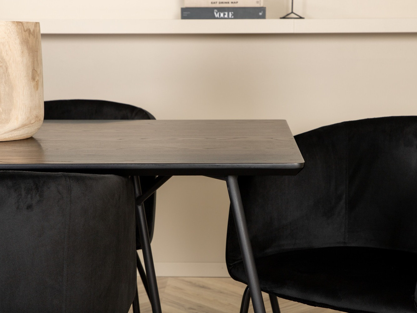 Salle à manger complète Dallas 2569 (Noir)