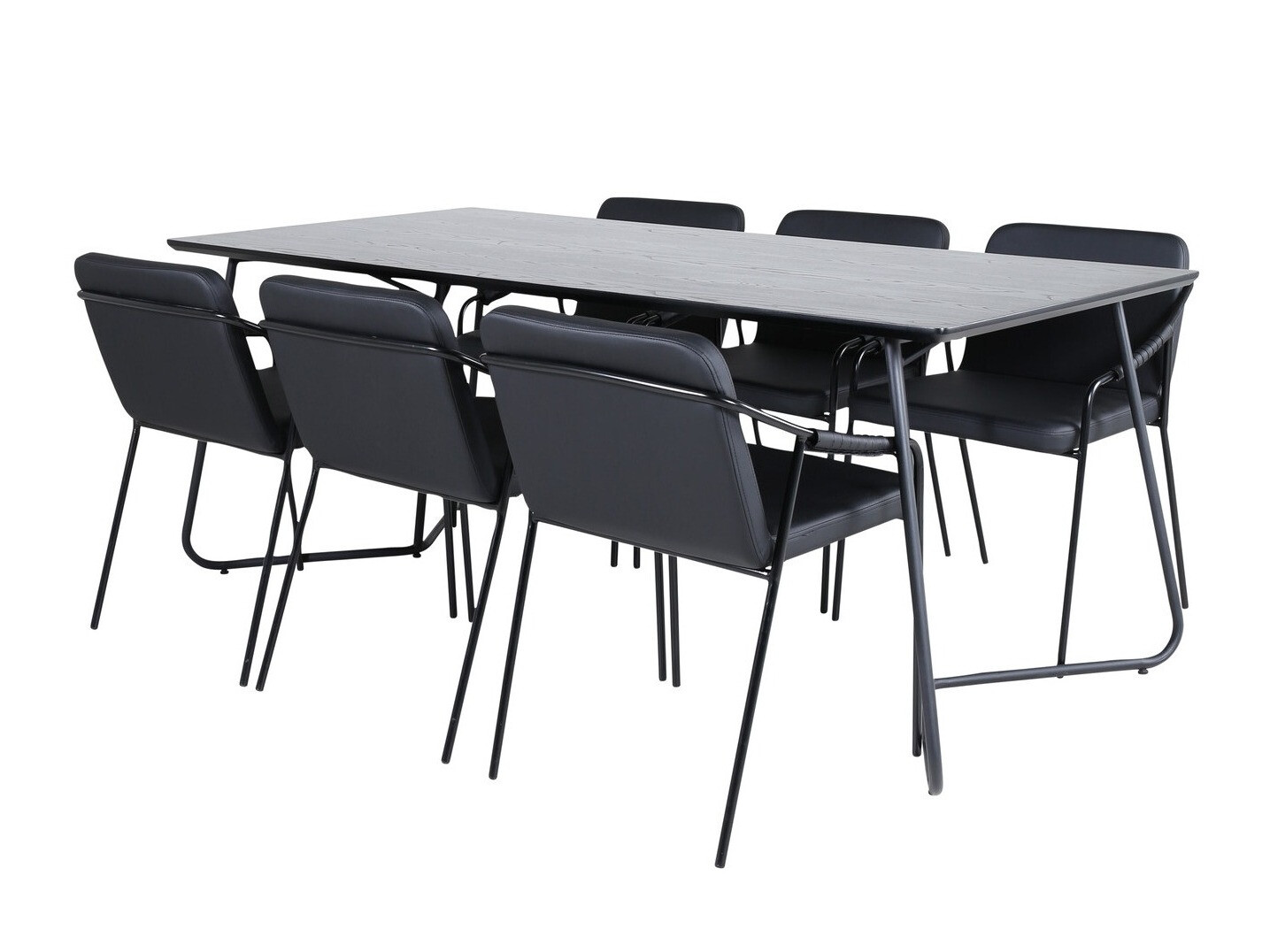 Salle à manger complète Dallas 2720 (Noir)