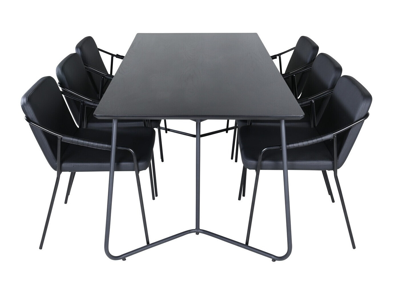 Salle à manger complète Dallas 2720 (Noir)