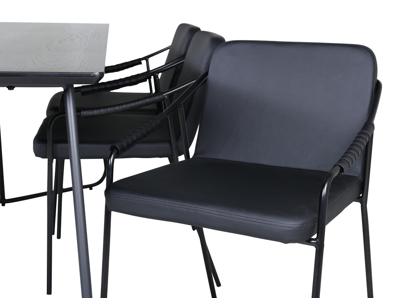 Salle à manger complète Dallas 2720 (Noir)