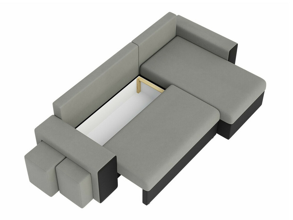 Canapé d'angle Memphis 129 (Paros 06 + Kronos 07)