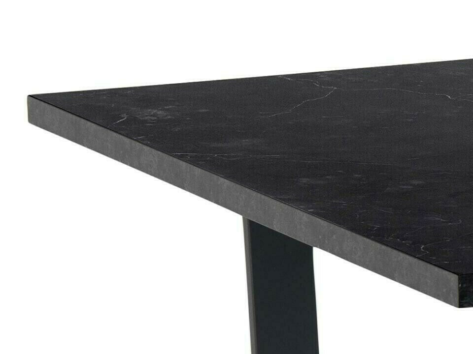 Table Norsica 591 (Marbre noir + Noir)