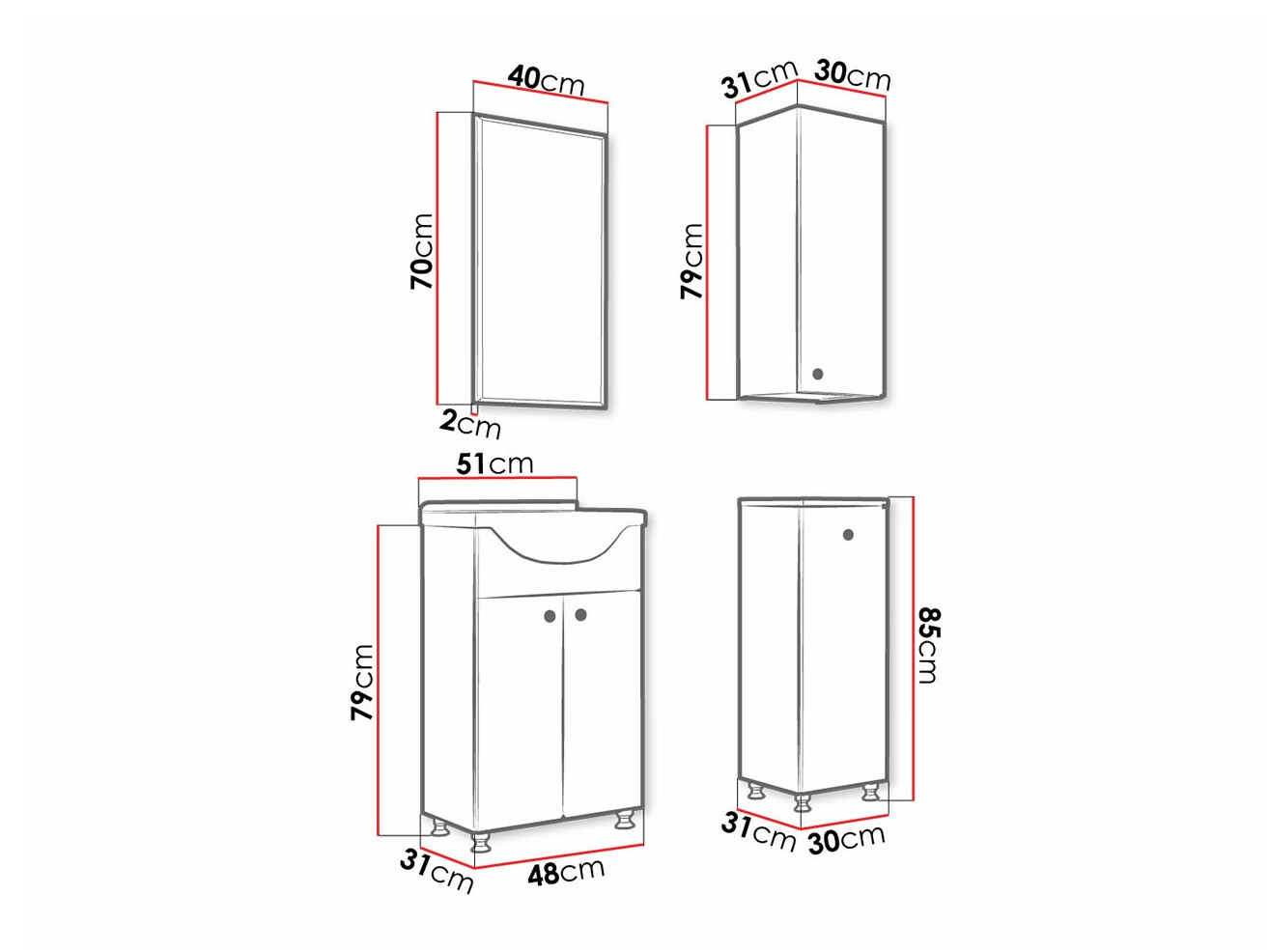 Ensemble de salle de bain Trenton 179