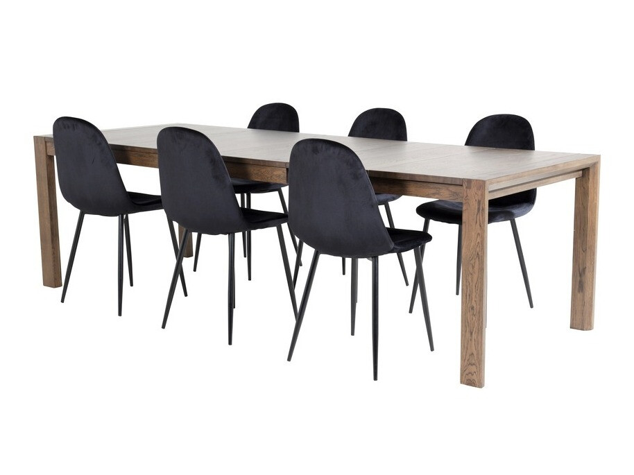 Salle à manger complète Dallas 2027 (Bois sombre)