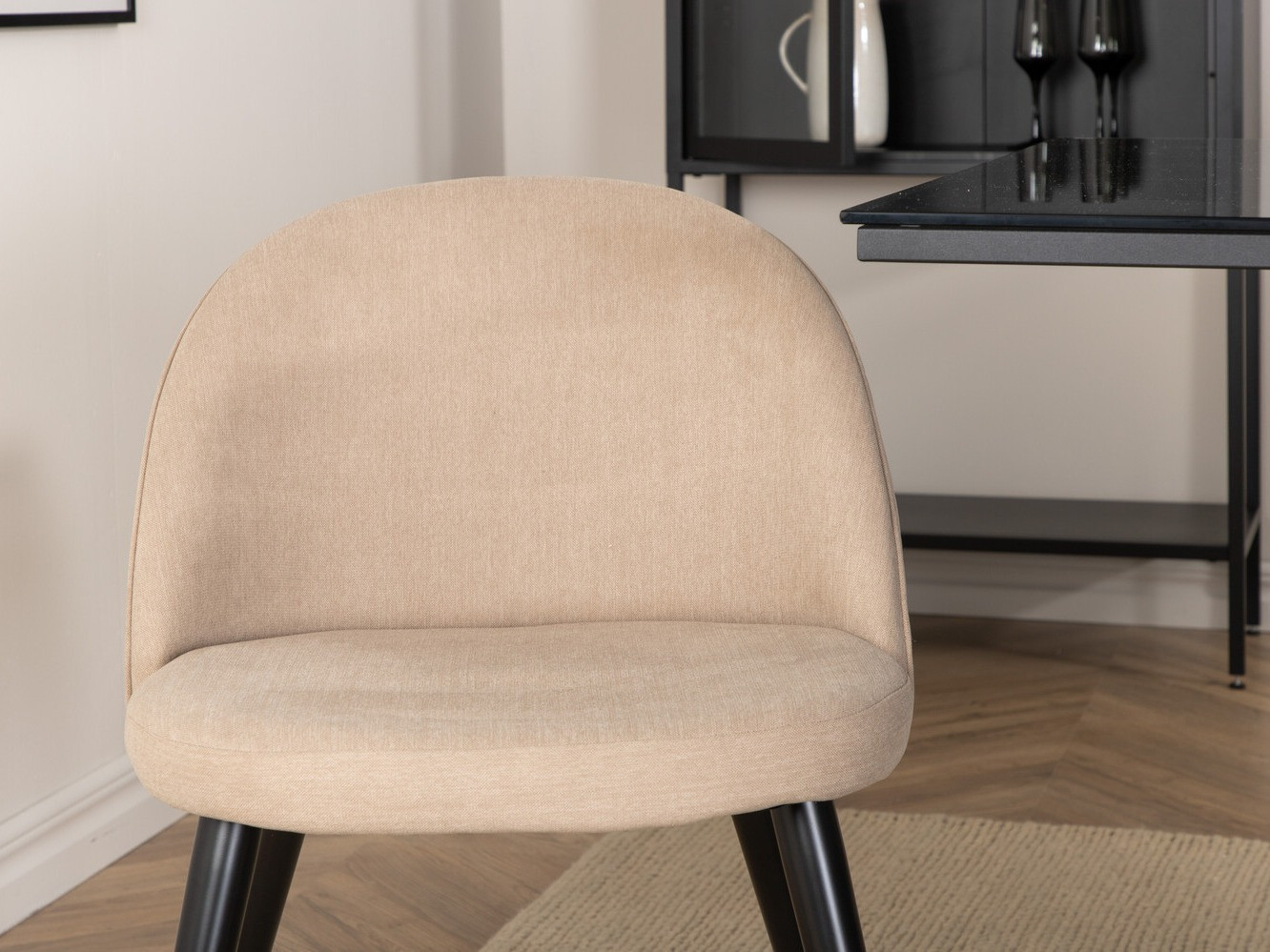 Salle à manger complète Dallas 3042 (Beige + Noir)