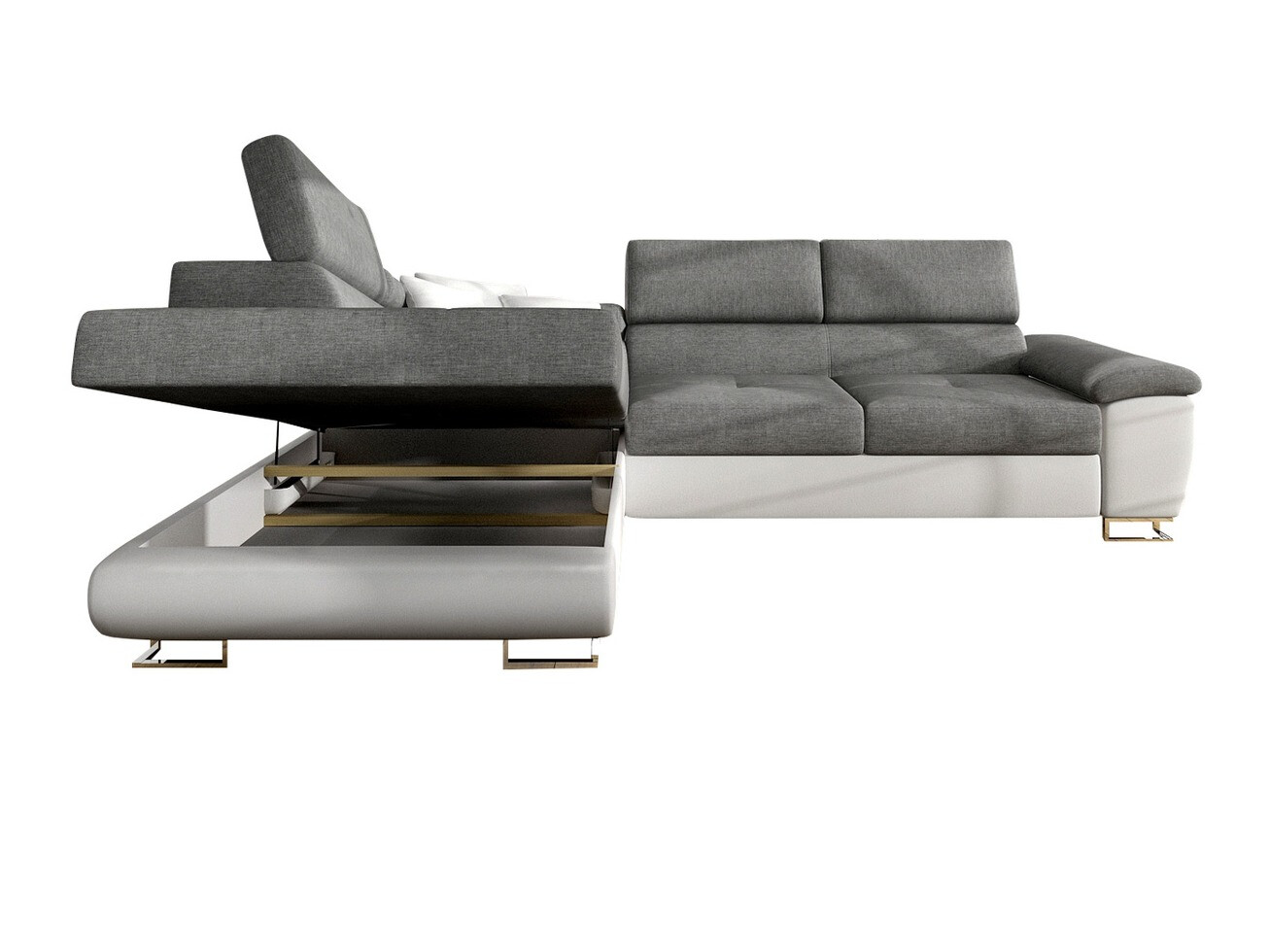 Canapé d'angle Comfivo Ruta II (Soft 017 + Lux 06 + Soft 017)