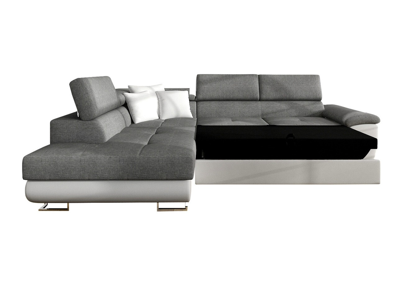 Canapé d'angle Comfivo Ruta II (Soft 017 + Lux 06 + Soft 017)