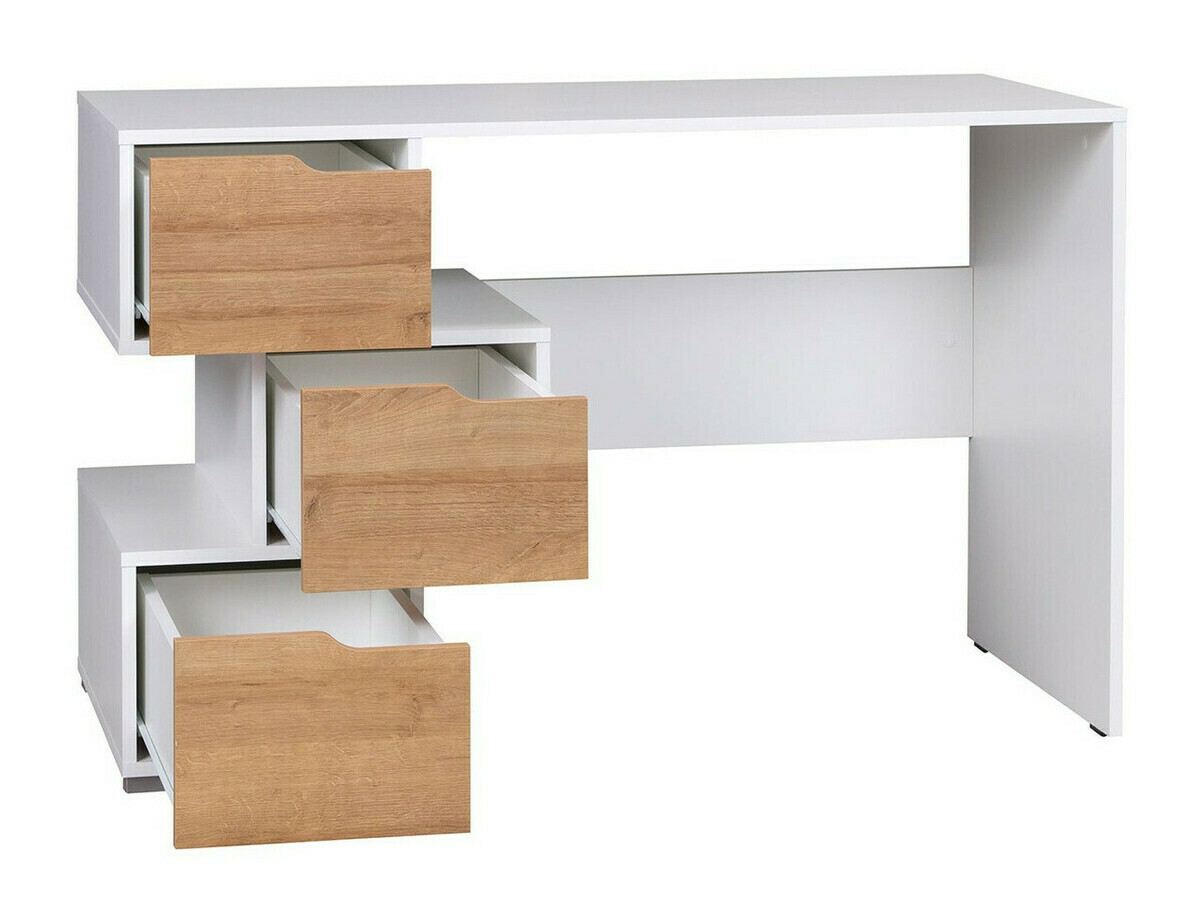 Ensemble de meubles Providence H118 (Blanc + Graphite + Chêne Artisan)