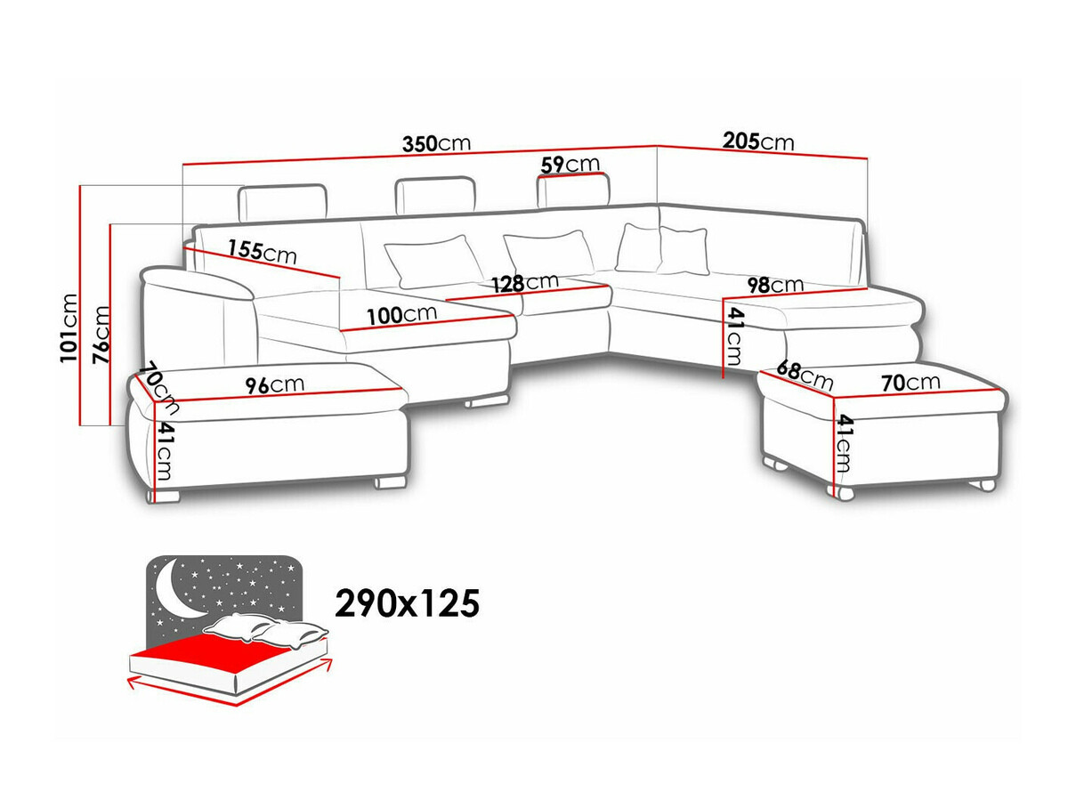 Ensemble de canapés Comfivo 215