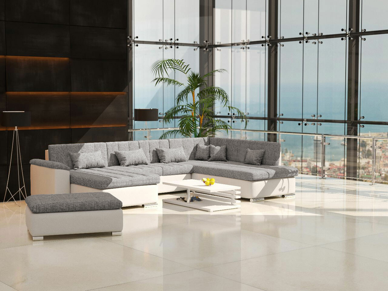 Ensemble de canapés Comfivo Gemma I (Soft 017 + Lawa 05)
