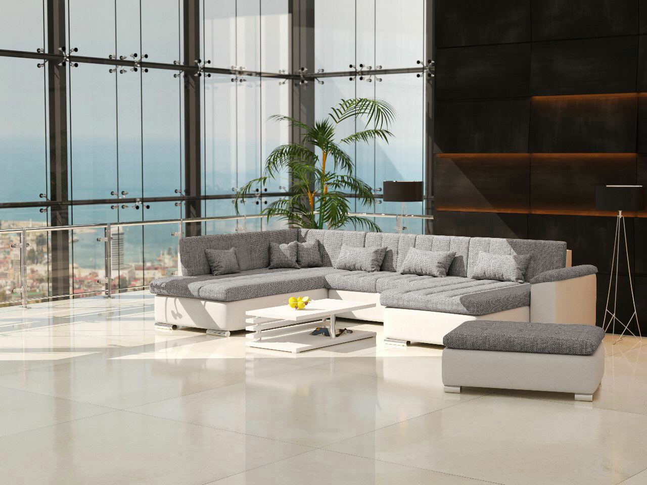 Ensemble de canapés Comfivo Gemma I (Soft 017 + Lawa 05)