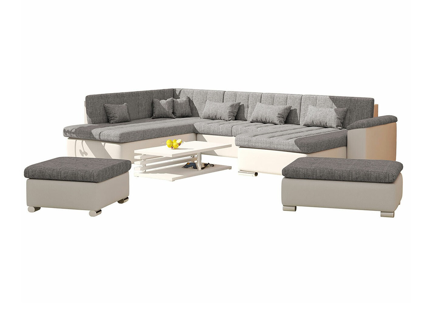 Ensemble de canapés Comfivo Gemma II (Soft 017 + Lawa 05)