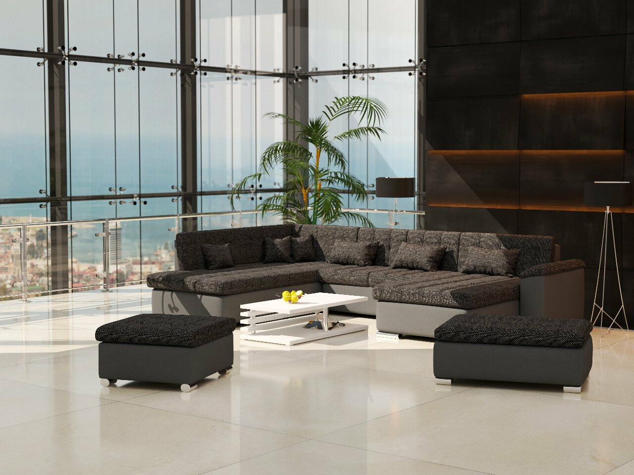 Ensemble de canapés Comfivo Gemma II (Soft 020 + Majorka 03)