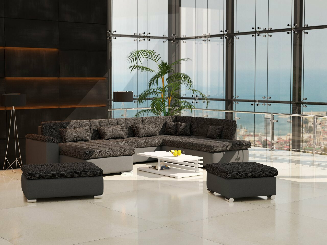 Ensemble de canapés Comfivo Gemma II (Soft 020 + Majorka 03)