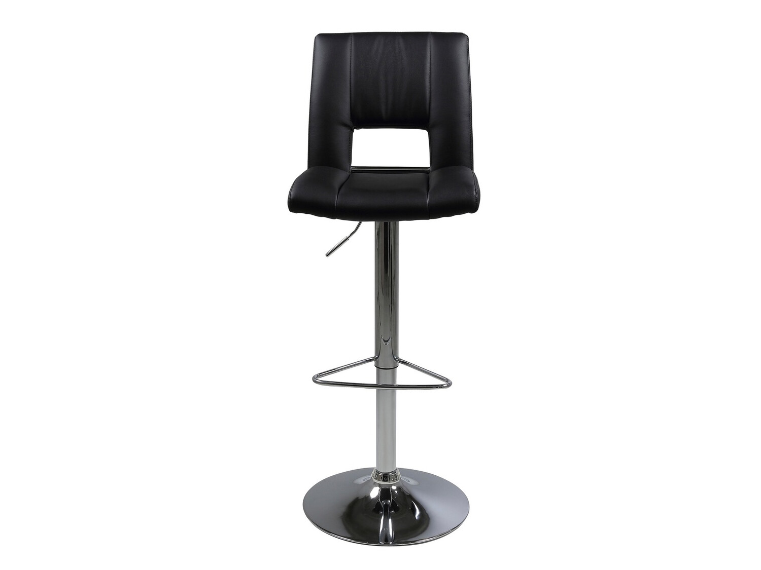 Chaise de bar mi-hauteur Norsica 145 (Noir + Argent)