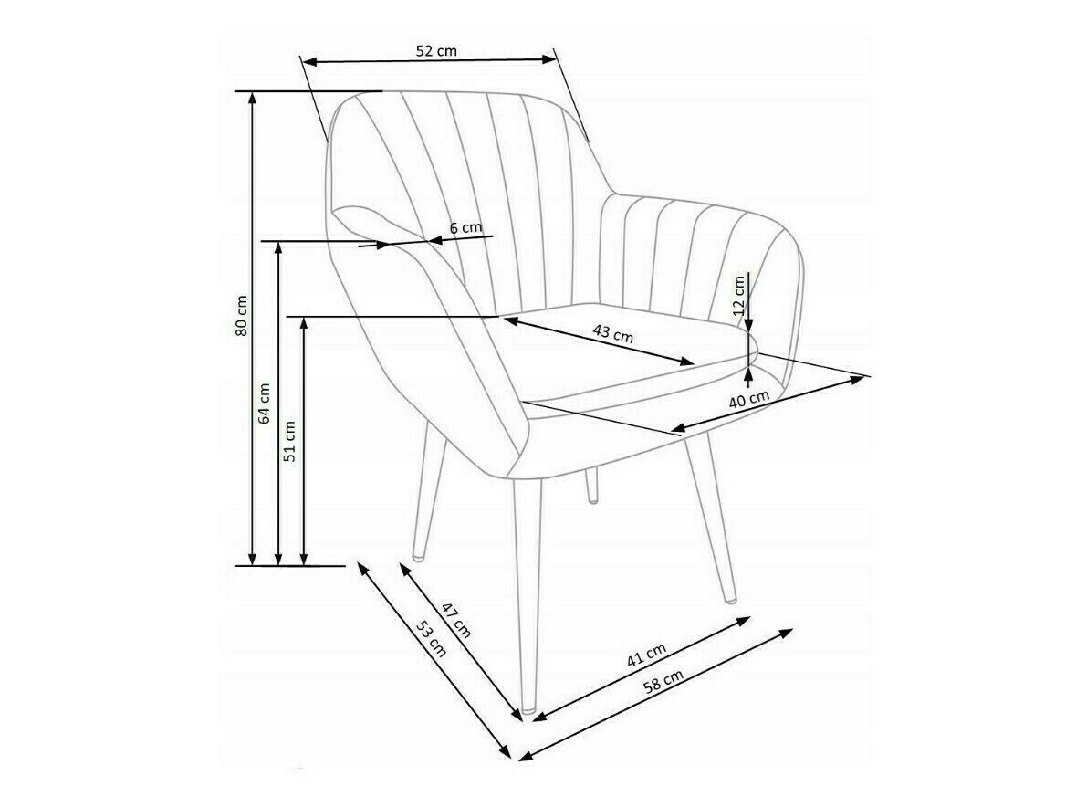 Chaise Houston 1220 (Gris)