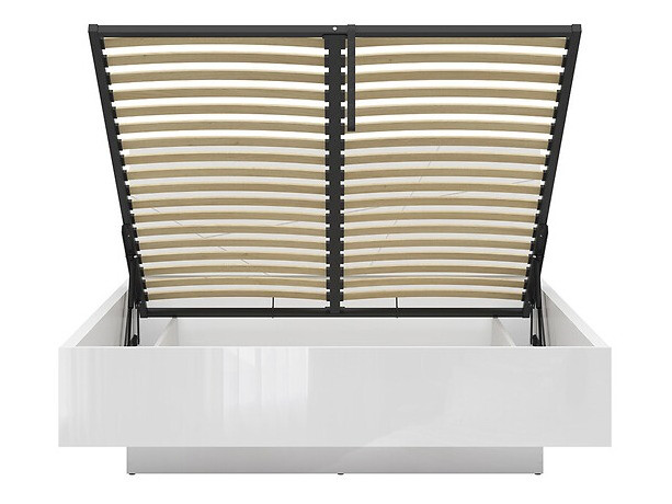 Lit Fivale 122 (Blanc brillant + Blanc)