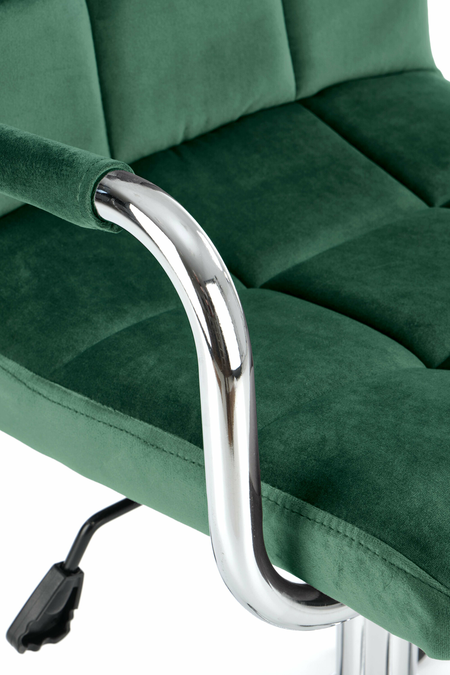 Chaise de bureau Houston 1198 (Vert foncé + Argent)