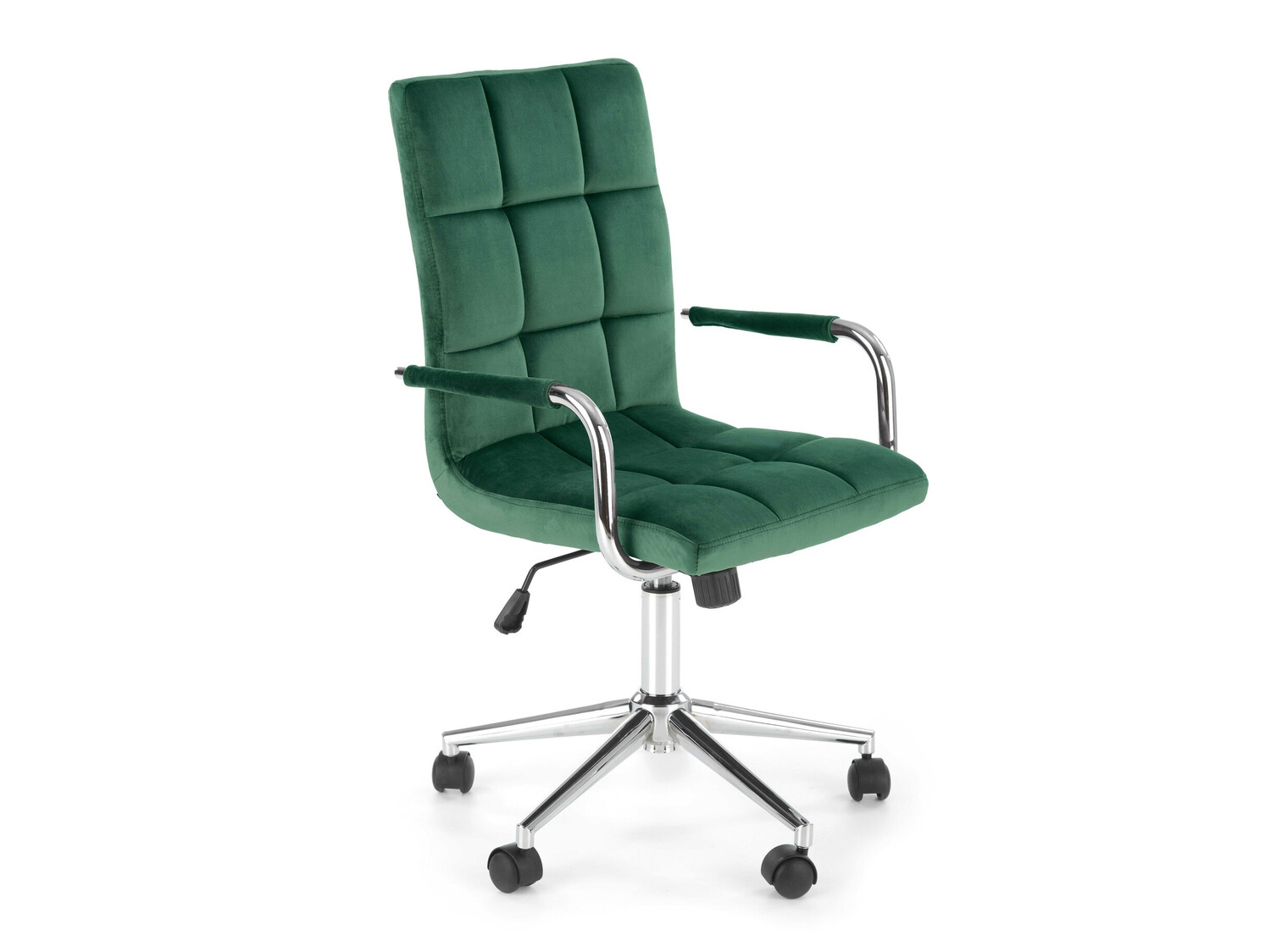 Chaise de bureau Houston 1198 (Vert foncé + Argent)