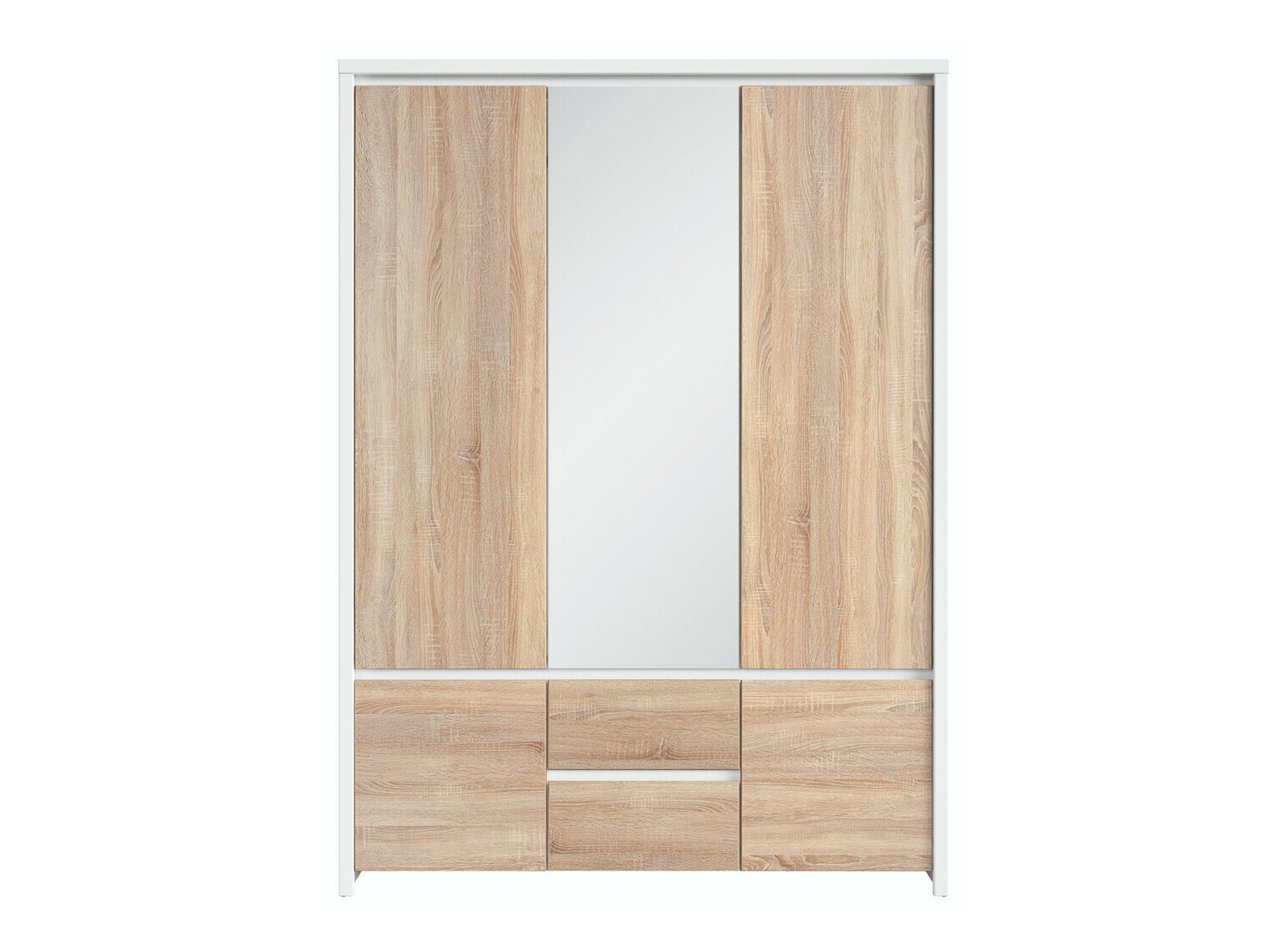 Armoire Nolroma 118 (Blanc + Sonoma chêne)