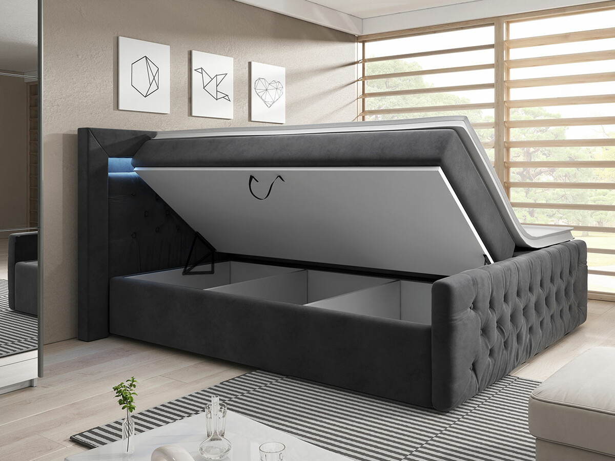 Lit boxspring Aura