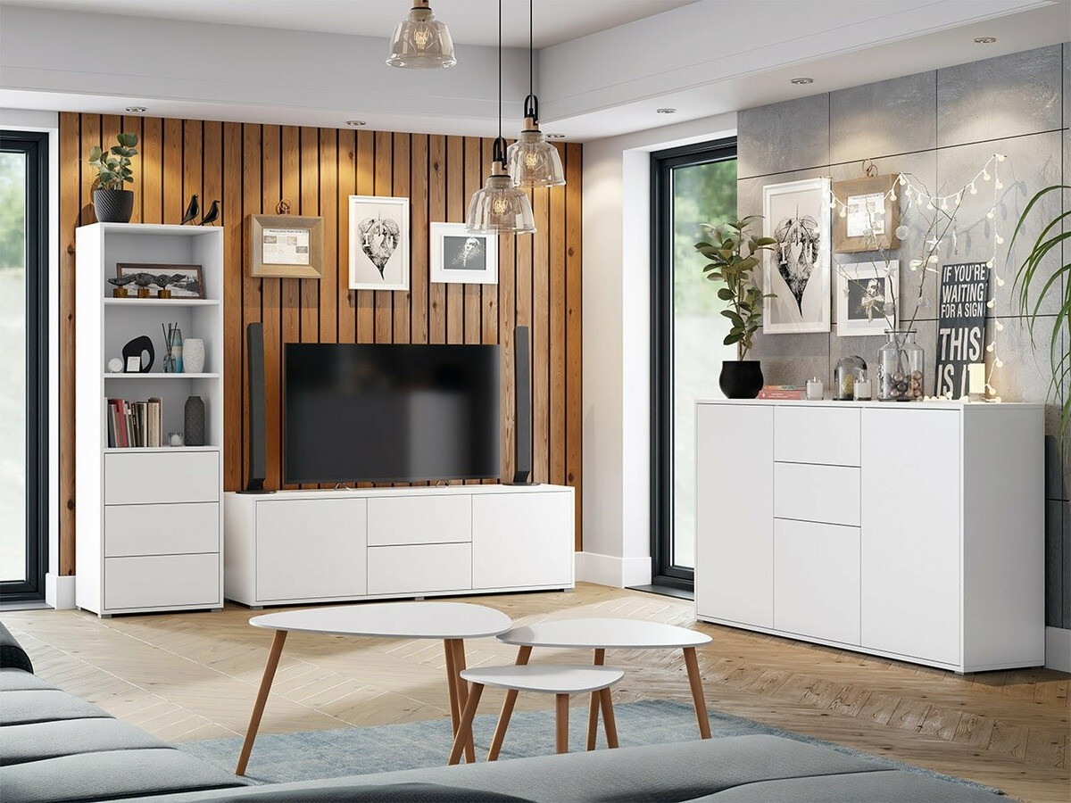 Ensemble de salon Comfivo Tutela III (Blanc)