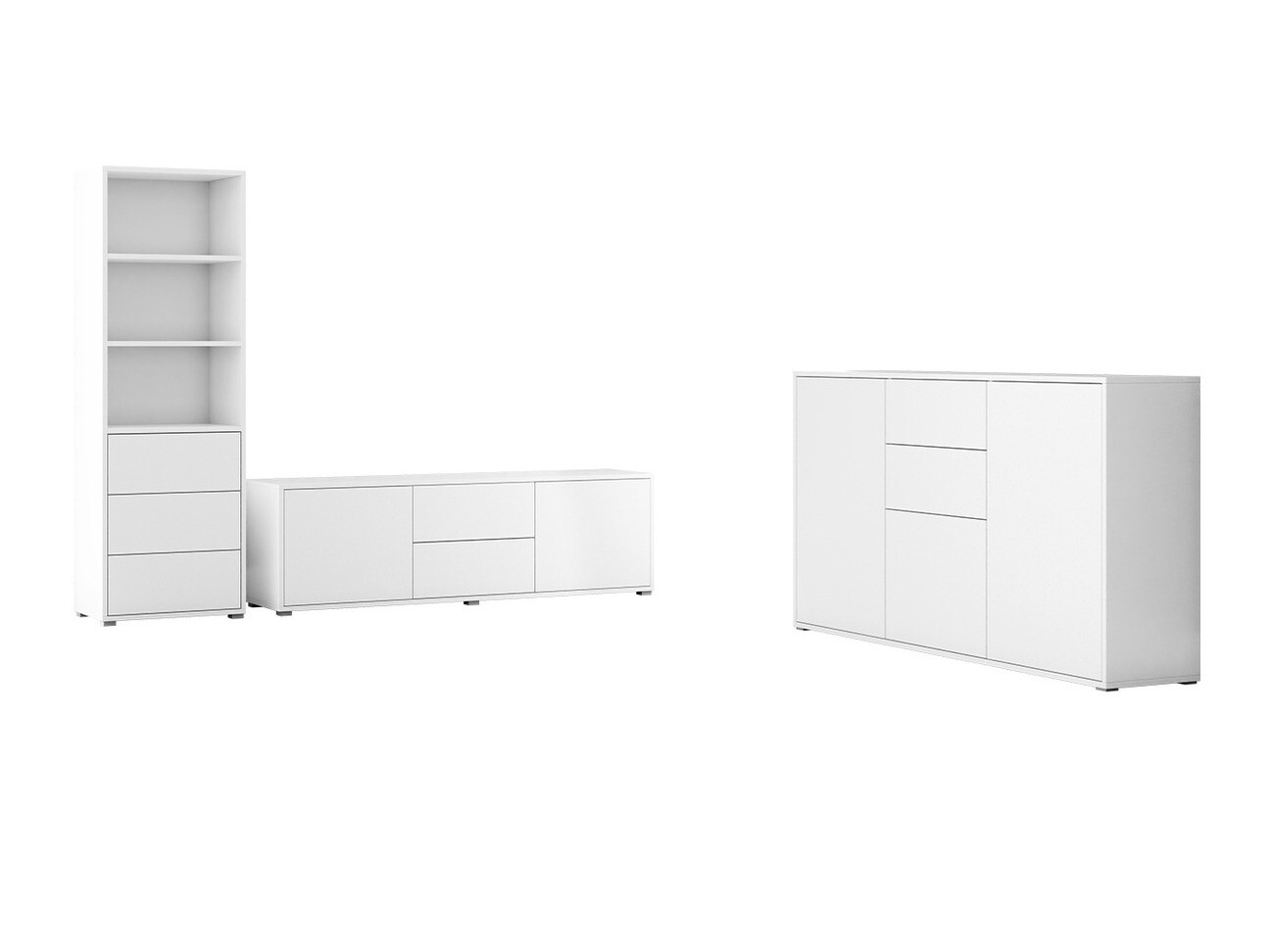 Ensemble de salon Comfivo Tutela III (Blanc)