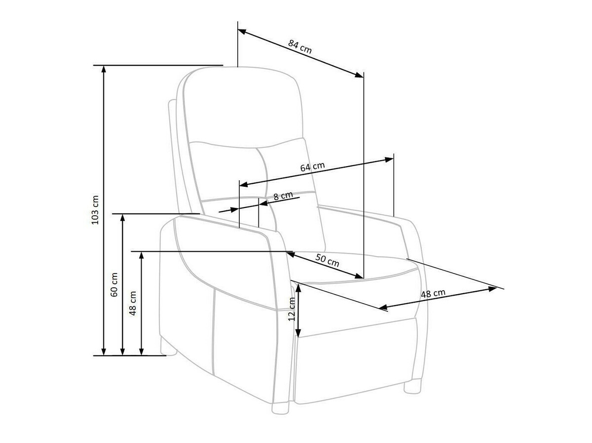 Fauteuil inclinable Houston 992 (Bleu foncé)