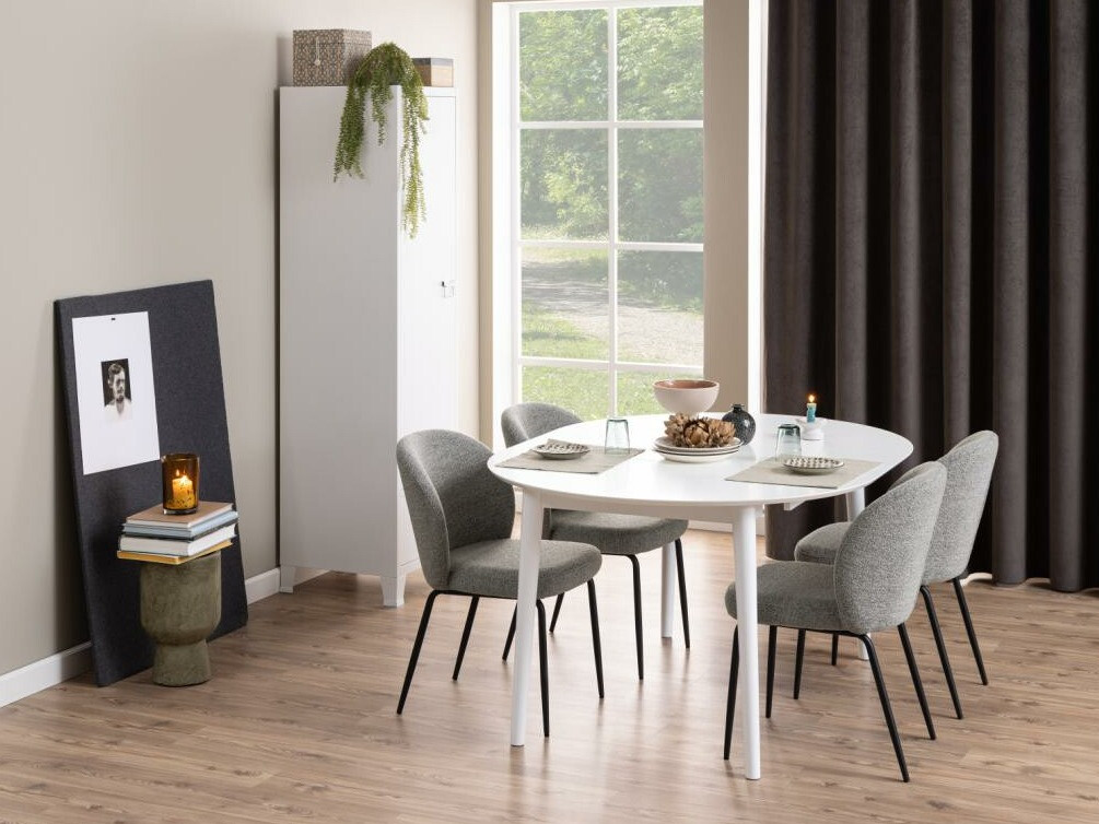 Chaise Norsica 389 (Gris + Noir)