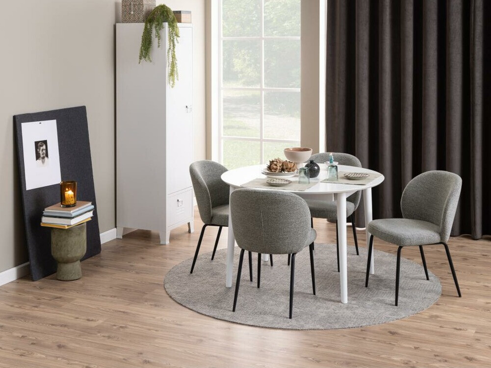 Chaise Norsica 389 (Gris + Noir)