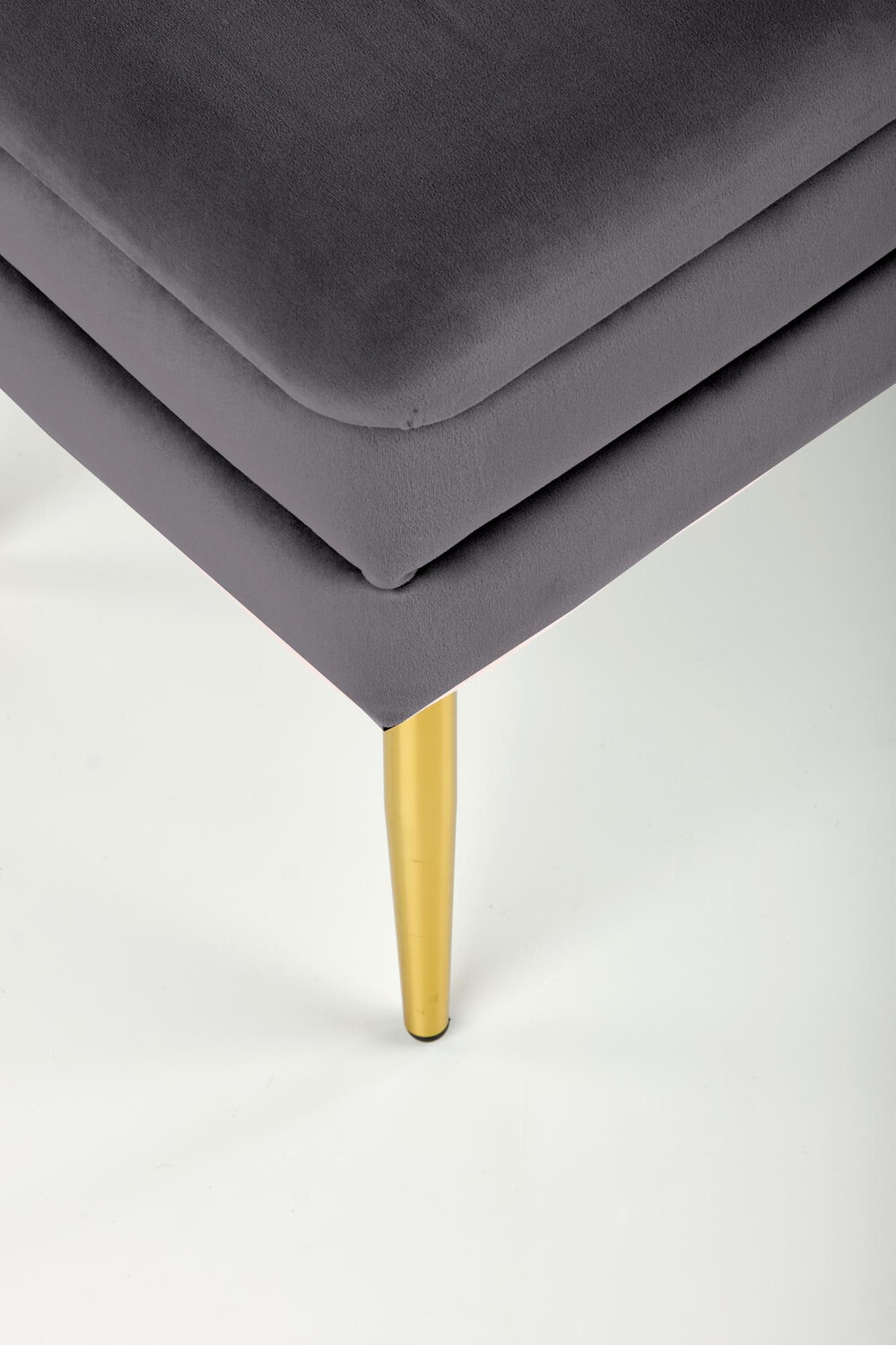 Banc rembourré Houston 1255 (Gris + Doré)