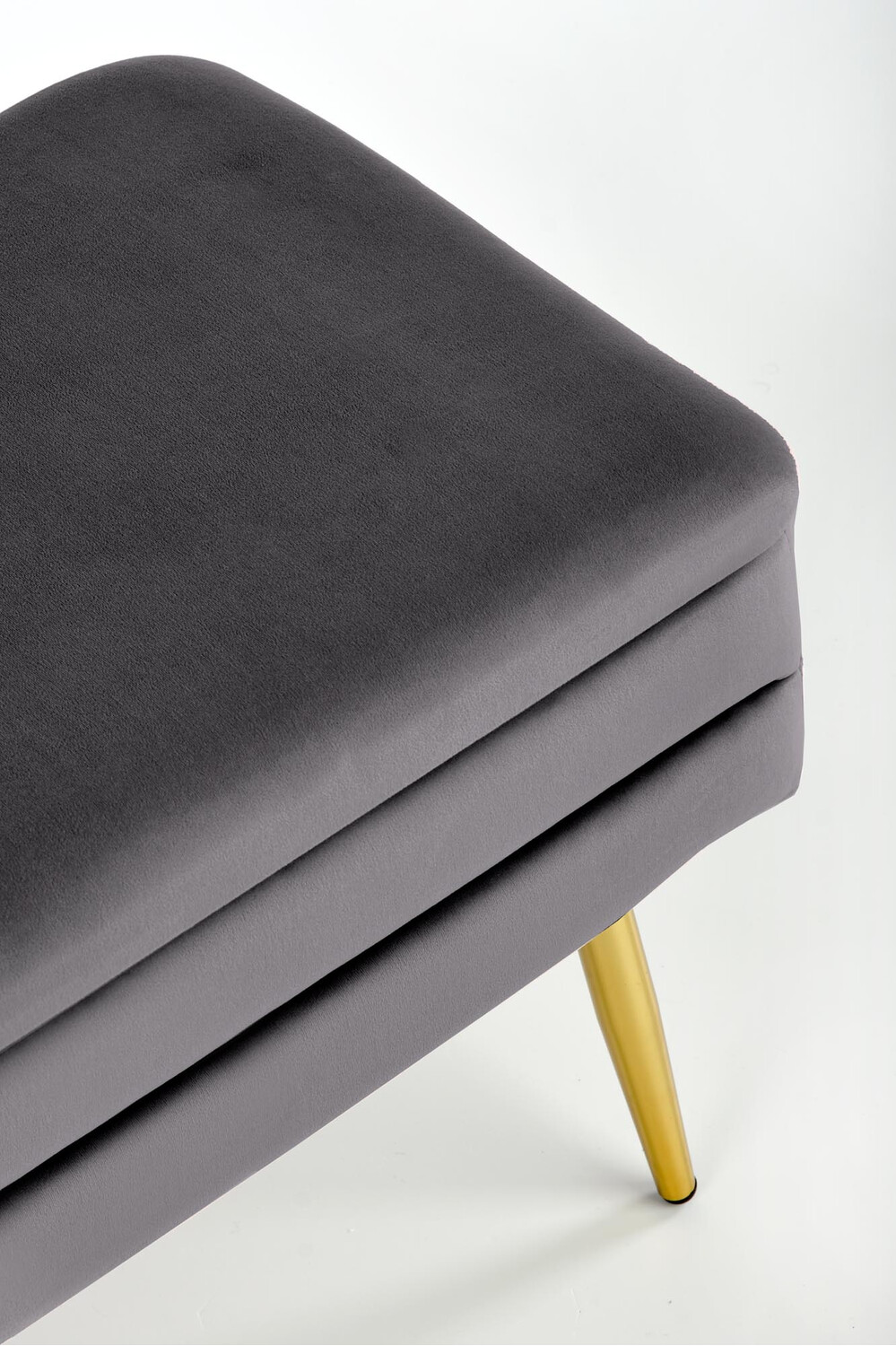 Banc rembourré Houston 1255 (Gris + Doré)