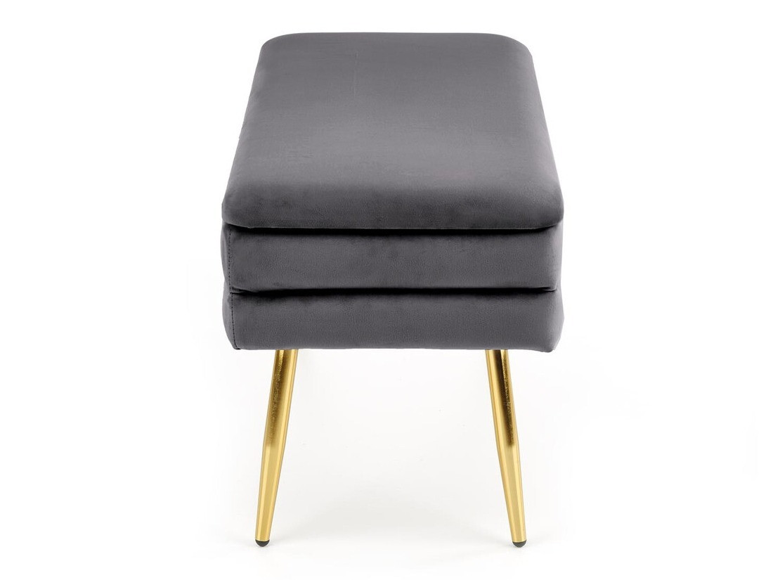 Banc rembourré Houston 1255 (Gris + Doré)