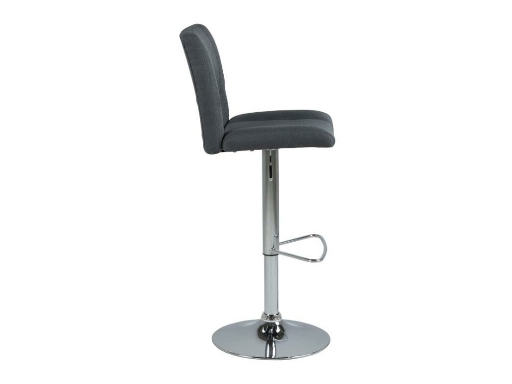 Chaise de bar mi-hauteur Norsica 164 (Gris foncé + Argent)